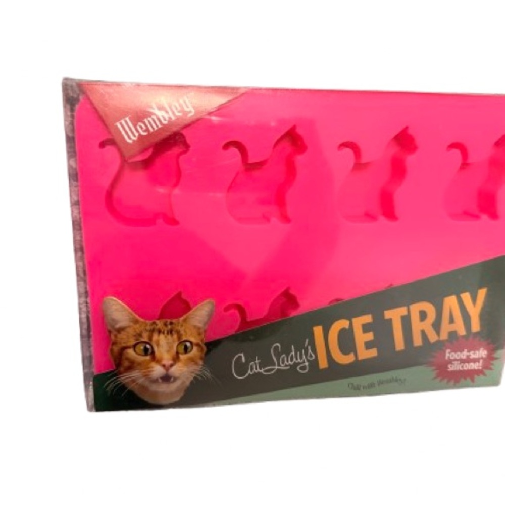 Wembley Pink Cat-Shaped Silicone Ice Tray